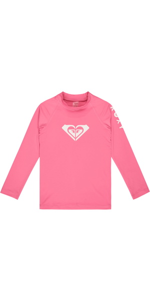 2026 Roxy Junior Whole Hearted Long Sleeve Rash Vest ERLWR03362 - Sangria Sunset